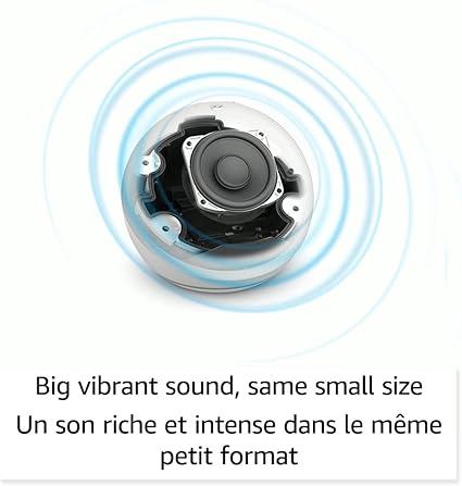 Echo Dot (newest model), Vibrant sounding Alexa speaker, Great for bedrooms, dining rooms and offices, Glacier White, with Alexa+ Early