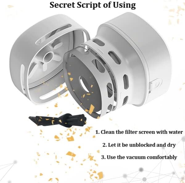 Desk Vacuum Cleaner, Upgraded Mini Desktop Vacuum AA Battery More Durable Desk Accessory Sucks up Tiny Items and Crumbs from Desktop Drawer Countertop