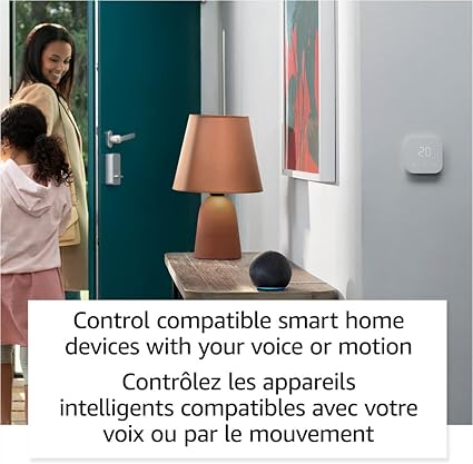 Echo Dot (newest model), Vibrant sounding Alexa speaker, Great for bedrooms, dining rooms and offices, Glacier White, with Alexa+ Early