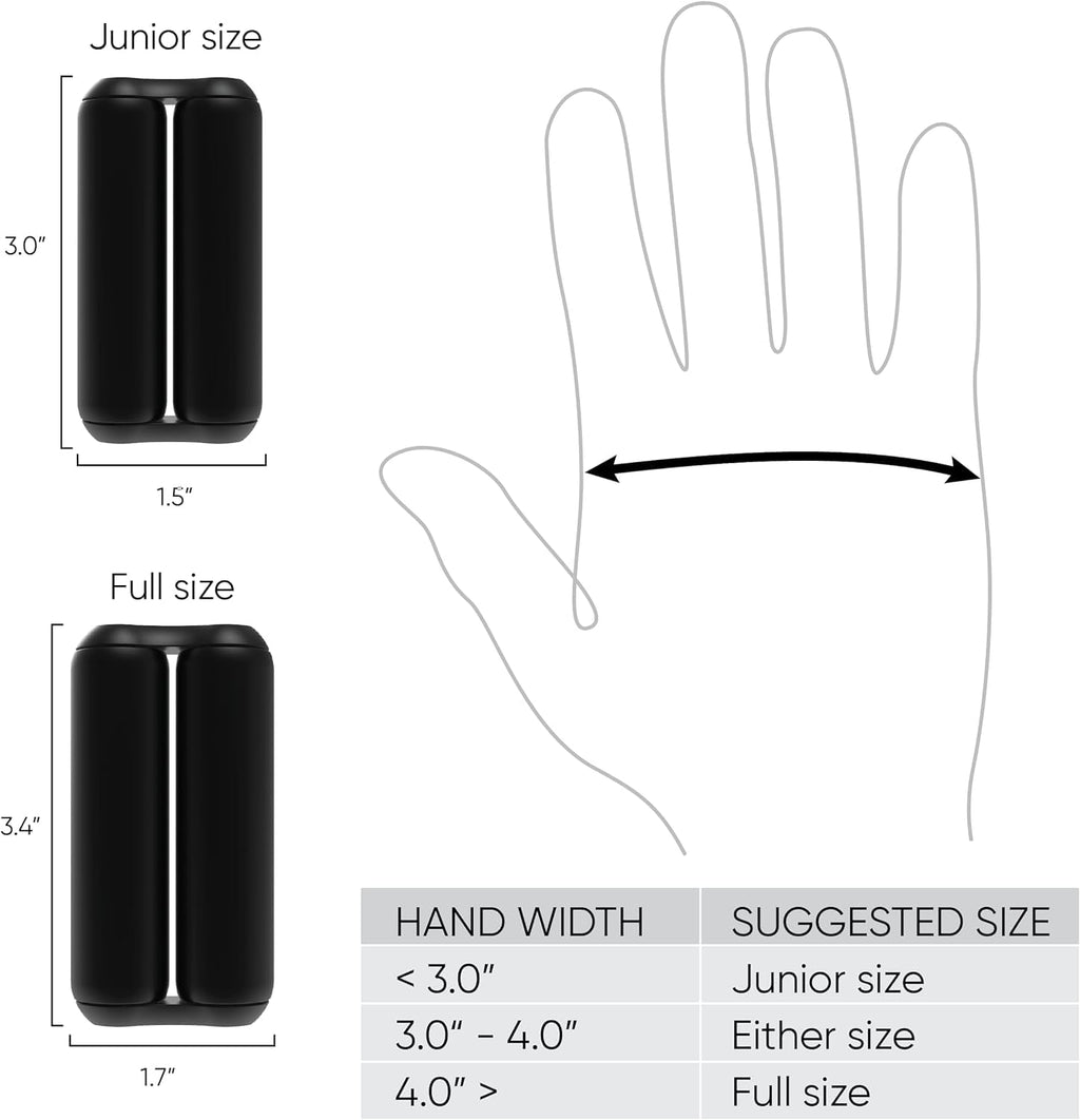 Roller - Handheld Fidget Toy for Adults | Help Relieve Stress, Anxiety, Tension | Promotes Focus, Clarity | Compact, Portable Design (Full Size/ABS, Black)