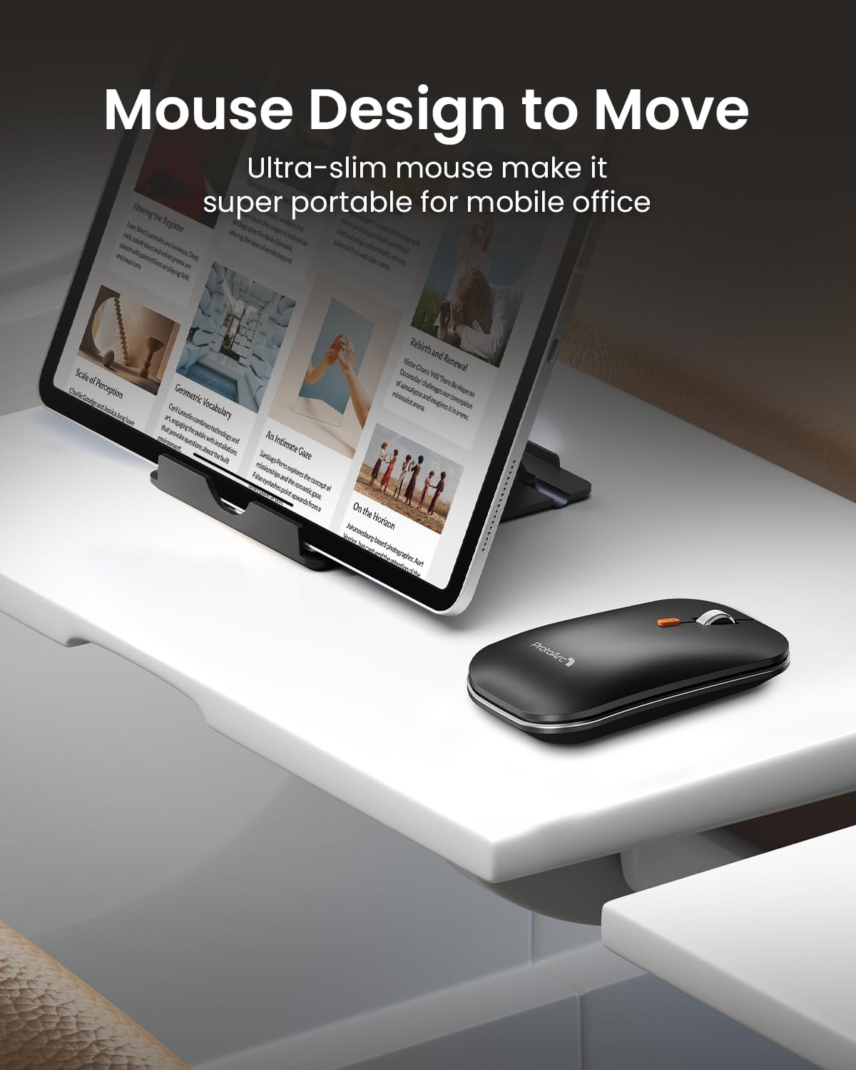 Foldable Keyboard and Mouse, XKM01 True Full-Size Folding Wireless Keyboard Mouse Combo for Business Travel, a Portable Office Suite On-the-Go, Compatible with Laptop iPad Tablet - Black Gray