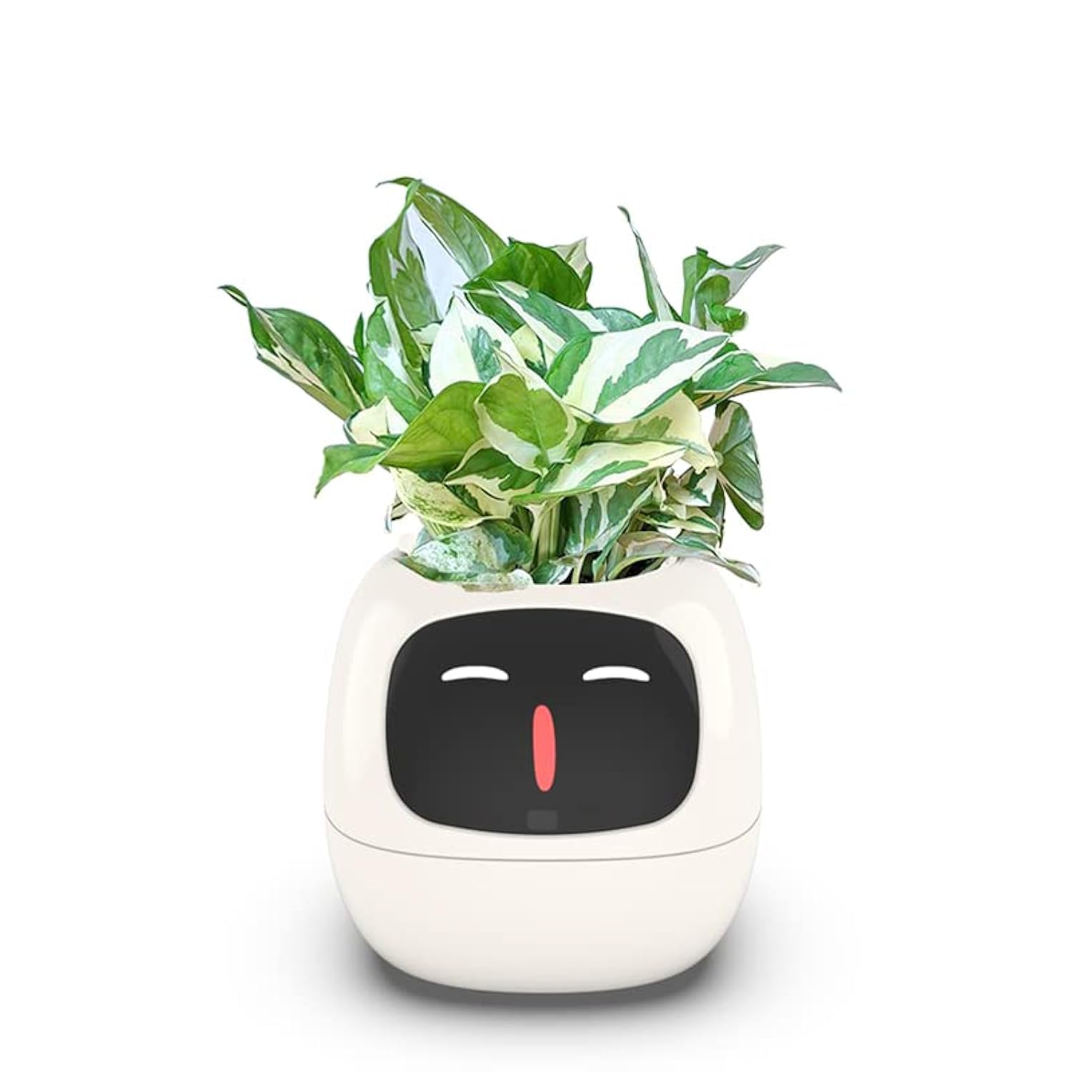Smart Flowerpots,Smart Pet Planter,Ai Planter,Intelligent Flowerpots,Multiple Expressions,7 Smart Sensors, and Ai Chips Make Raising Plants Easy and Fun for Living Room,Bedside,Plant-Free(White)