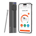 Bluetooth Wireless Meat Thermometer, with 6 Sensors Build in, Long Range, Smart App Monitoring with Timer & Alarm, IP69 Waterproof, Meat Thermometer Probe for BBQ, Grill, Oven, Kitchen