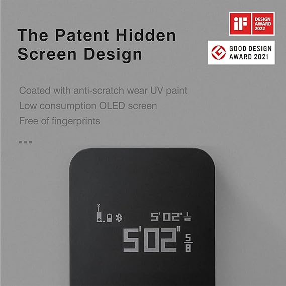 Laser Measuring Tool, Pocket-Size 98Ft Digital Laser Tape Measure ±2mm Accuracy, USB-C Rechargeable, OLED Display, Ft/M/in Unit Conversion, Real-time Data Sync, Cool Gadgets for Men & Home Use