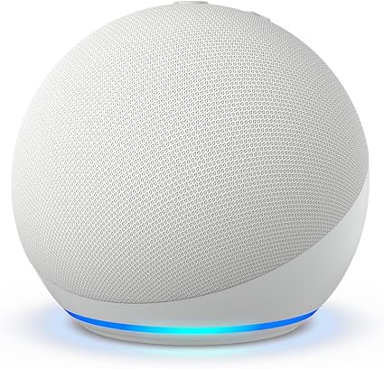 Echo Dot (newest model), Vibrant sounding Alexa speaker, Great for bedrooms, dining rooms and offices, Glacier White, with Alexa+ Early