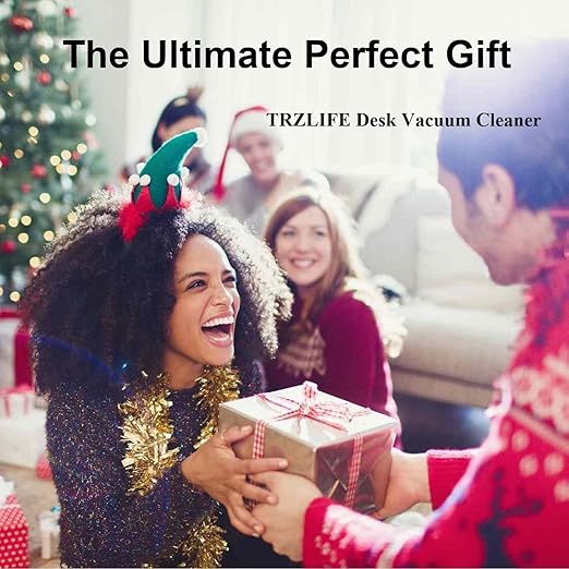 Desk Vacuum Cleaner, Upgraded Mini Desktop Vacuum AA Battery More Durable Desk Accessory Sucks up Tiny Items and Crumbs from Desktop Drawer Countertop