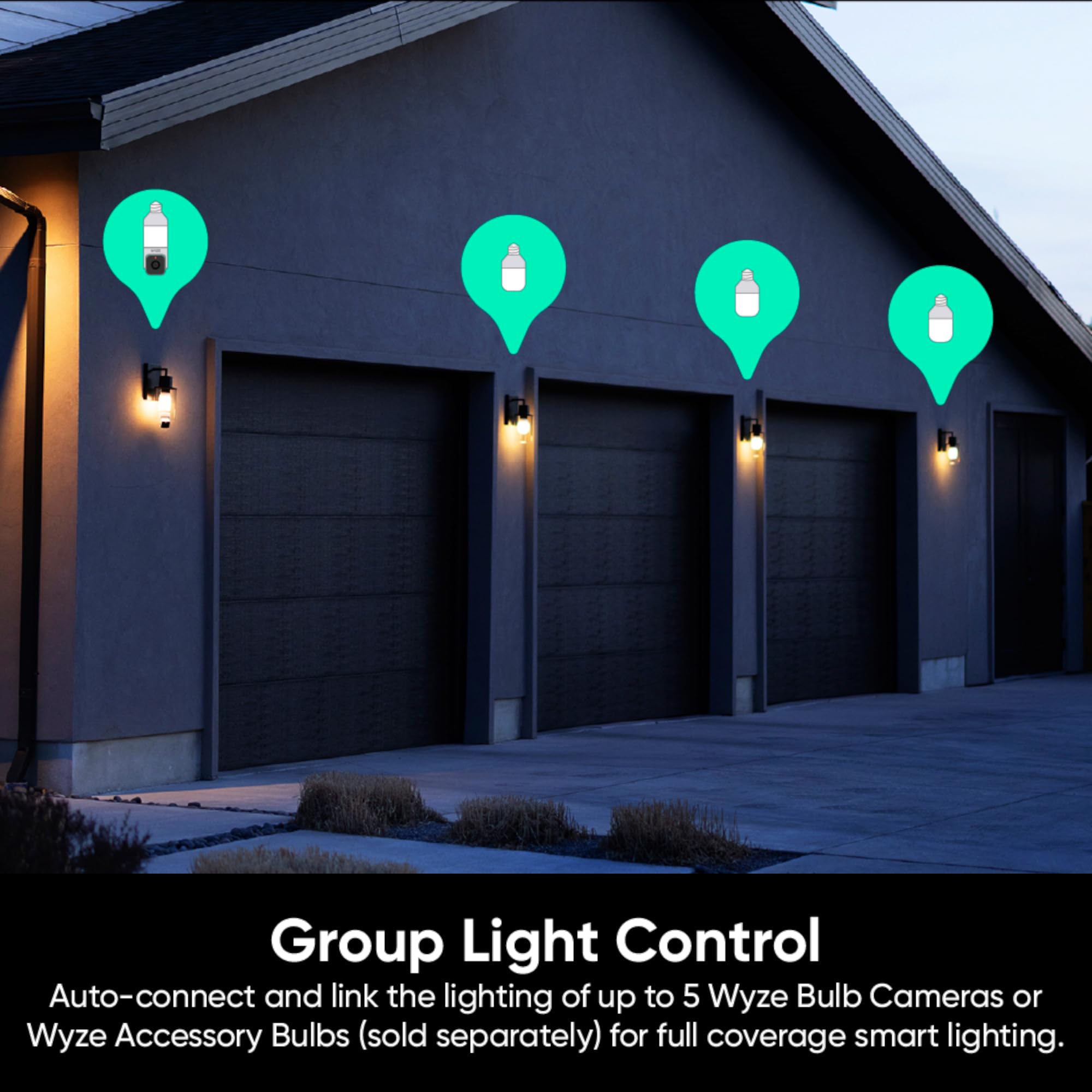 Bulb Cam Security Camera 2K HD Outdoor Light Bulb Camera with Color Night Vision, Dimmable LED Bulb, Motion Detection, Siren Alarm, Compatibility with Alexa/Google Assistant, Free Expert Support