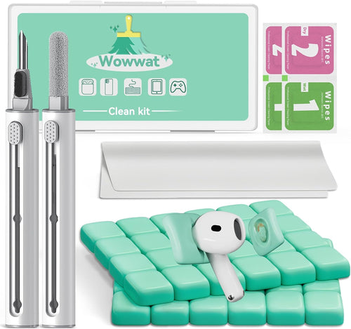 203 PCS AirPods Cleaner Kit, Earbud Cleaning Putty Remove Ear Wax, for Apple AirPods Pro/1/2/3 Compatible Charging Case/Bluetooth Headphones/Phone/Earbuds/Camera/Keyboard & Hearing Aids