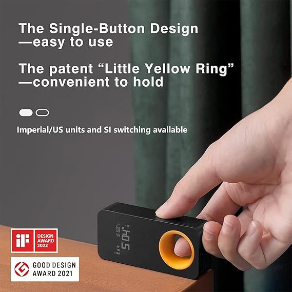 Laser Measuring Tool, Pocket-Size 98Ft Digital Laser Tape Measure ±2mm Accuracy, USB-C Rechargeable, OLED Display, Ft/M/in Unit Conversion, Real-time Data Sync, Cool Gadgets for Men & Home Use