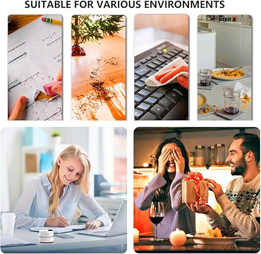 Desk Vacuum Cleaner, Upgraded Mini Desktop Vacuum AA Battery More Durable Desk Accessory Sucks up Tiny Items and Crumbs from Desktop Drawer Countertop