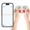 Portable ECG Monitor, Wireless Personal ECG Device, Detects AFib & Irregular Arrhythmias, High Precision, Easy Results in 30 Seconds