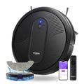 Robot Vacuums and mop, Powerful Suction Robotic Vacuum, 140Min Runtime, Ideal for Hard Floor, Low Pile Carpet, Pet Hair, Remote/App/Voice Control, Schedule Clean (Black)