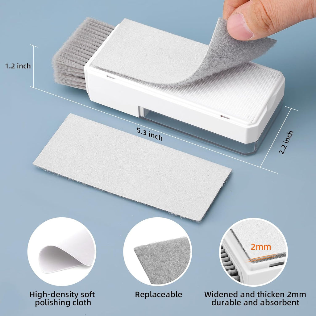 Keyboard Cleaning Kit Laptop Cleaner, 10-in-1 Computer Screen Cleaning Brush Tool, Multi-Function PC Electronic Cleaner Kit Spray for iPad iPhone Pro, Earbuds, Camera Monitor, All-in-one