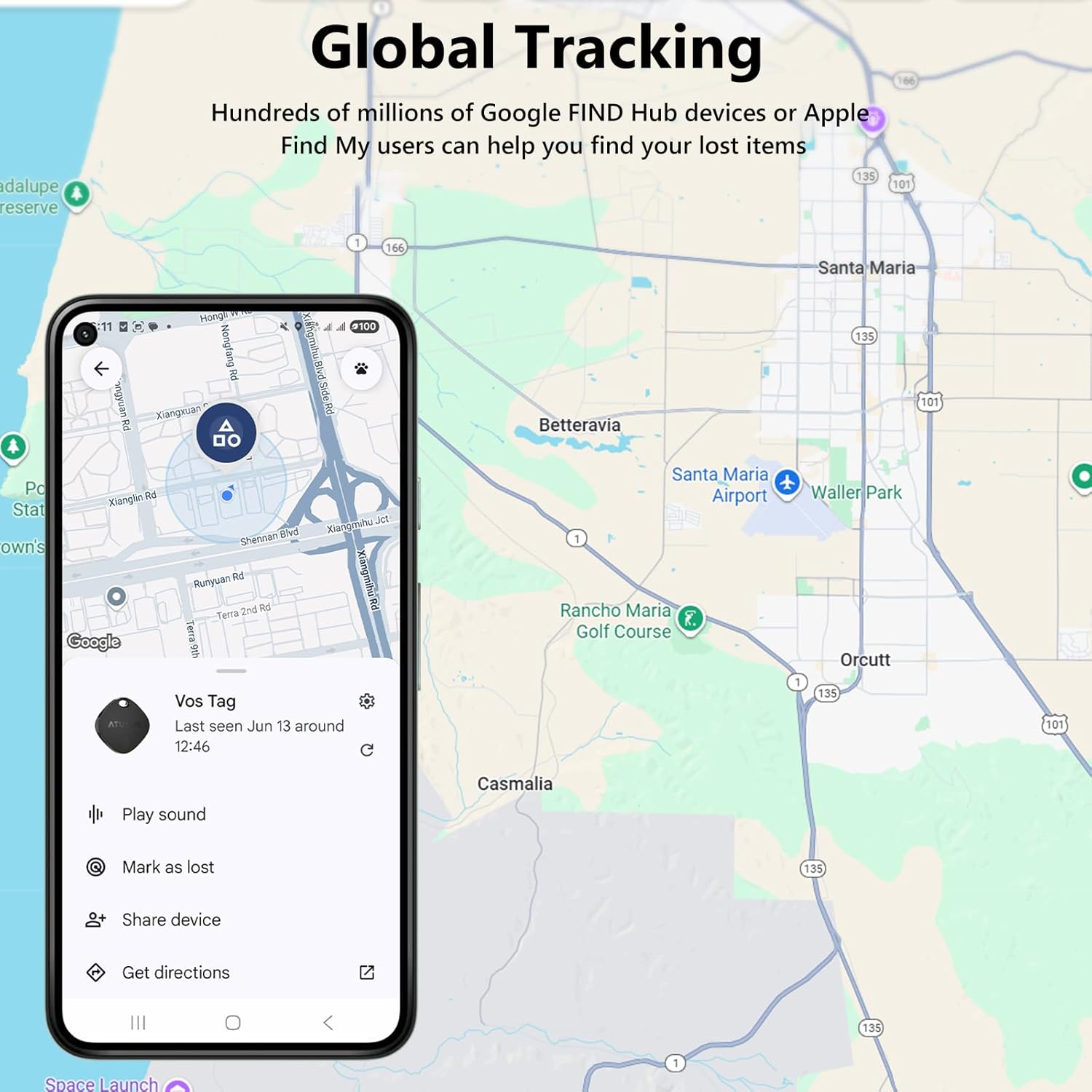 Air Tracker Smart Tags Pro for Android & iOS 4 Pack, New Dual System Item Finder Work with Google Find Hub or Apple Find My APP, Bluetooth Key Locator for Luggage, Suitcase