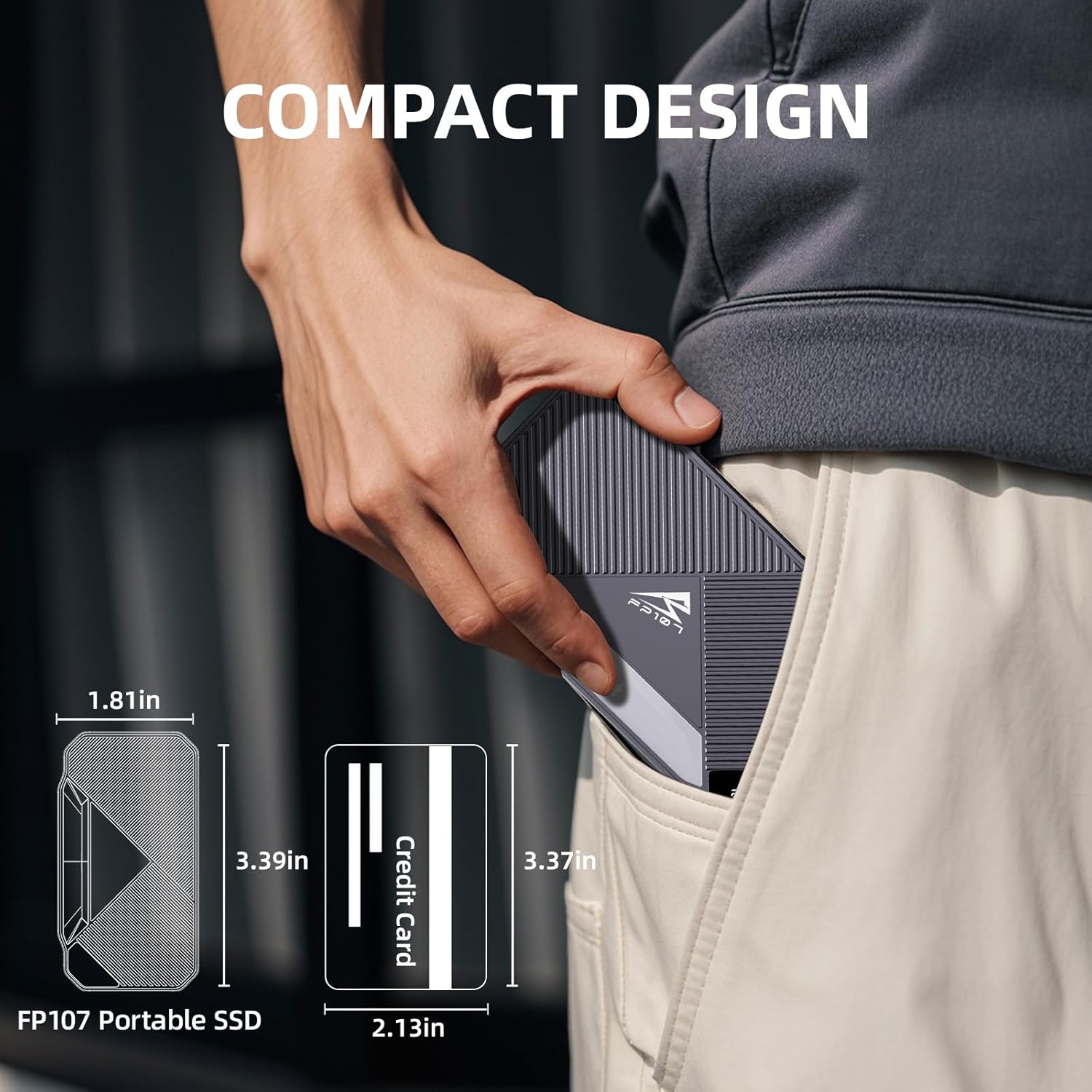 1TB Magnetic Portable SSD - 2050MB/s External SSD with Dynamic RGB Lighting and USB 3.2 Gen2x2 20Gbps, Designed for Recording and Storing 4K ProRes HD Video on PS5 /PC/Mac/iPhone15/16, etc.