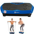 Vibration Plate Exercise Machine with Magnetic Acupoints & Handlebars, Whole Full Body Vibration Plate for Fitness & Workout– 99 Speed Levels, Bluetooth Speaker, Resistance Bands & Remote