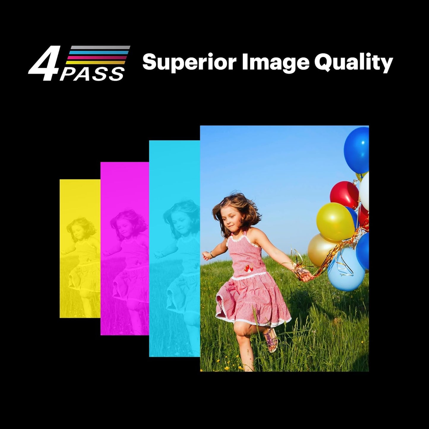 Mini 2 Retro 4PASS Portable Photo Printer (2.1X3.4 Inches) + 8 Sheets, Black